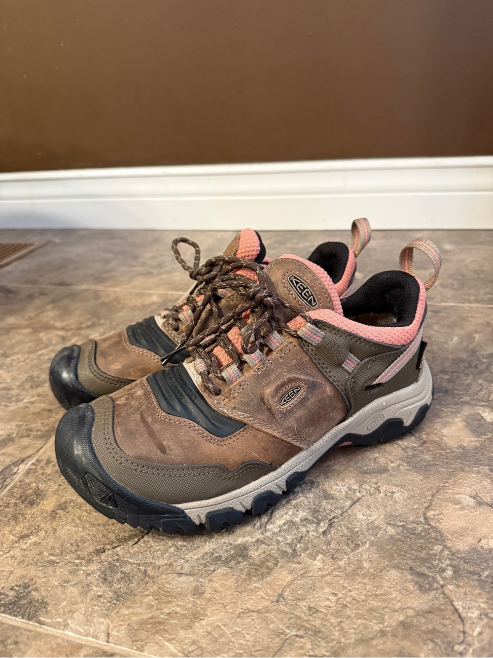 Keen Ridge Flex WP Women's Timberwolf/Brick Dust